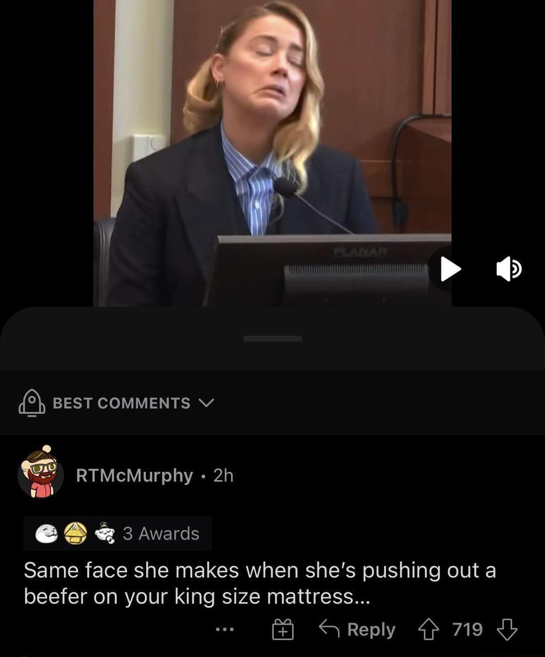 BEST COMMENTS v Zo RTMcMurphy 2h 2 3 Awards SEN RIS s N O EL ISRV ST RS s X o V S sl e Ko V beefer on your king size mattress S Reply 4 719 I