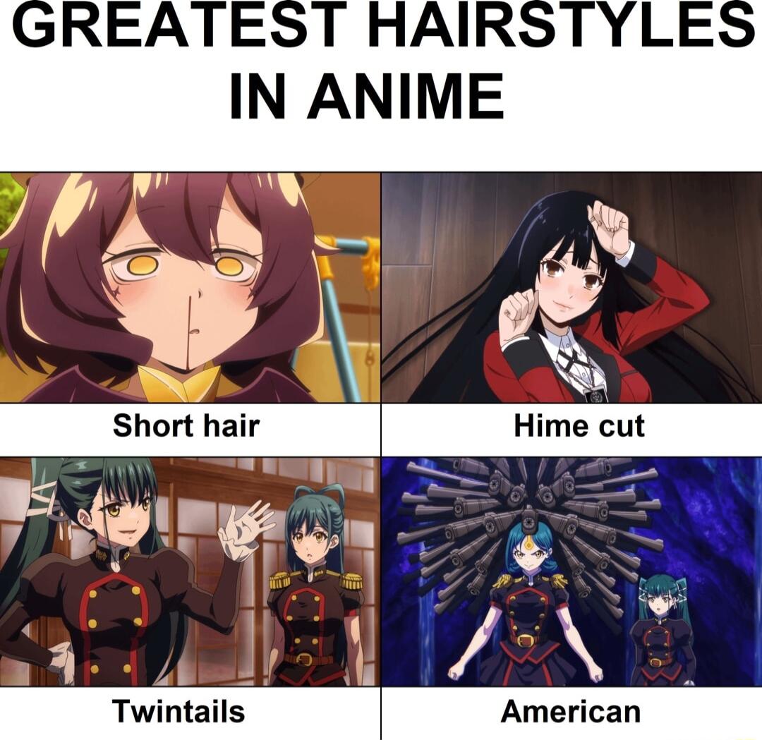 REATEST HAIRSTYLE IN ANIME l lglr e A iv e T Amean