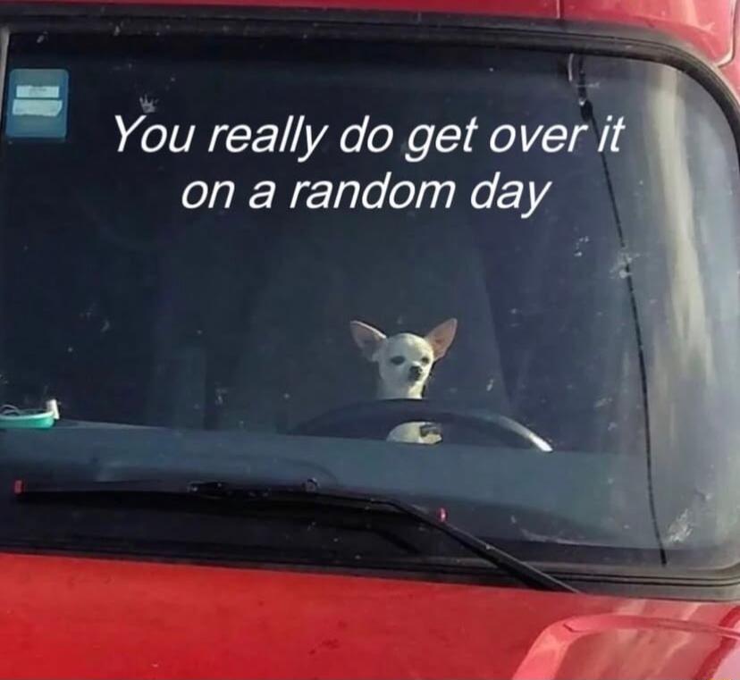 You really do get over i on a random day