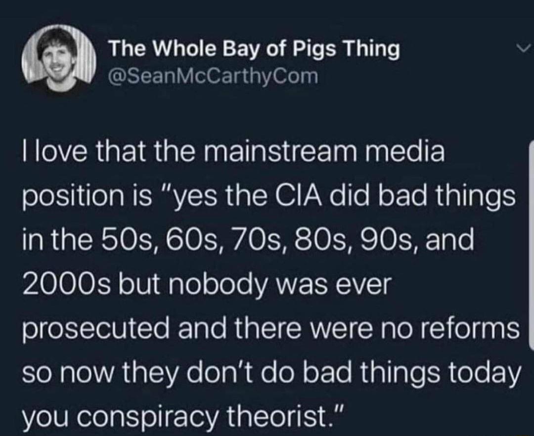 The Whole Bay of Pigs Thing SeanMcCarthyCom R G EIR NN ETN S LT R Ele F oIS Ia NERRYEER s Y VaWe T HoETo RialIale in the 50s 60s 70s 80s 90s and PL0010FY o V1 aTeolole AWELR IVTS oIeTelVlo Tale RUa TSI RNV Wl X 1 o 00 SeNale A VAe eTaR e eN oo Ripllale TR oo 1 you conspiracy theorist