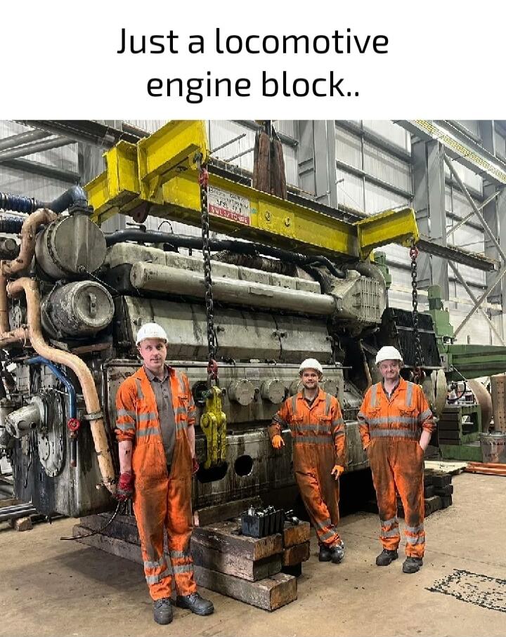 Just a locomotive engine block..