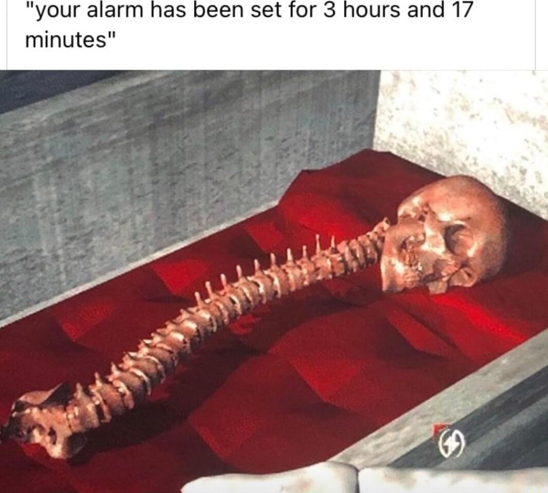 your alarm has been set for 3 hours and 17 minutes