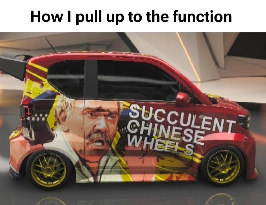 How I pull up to the function SUCCULENT CHINESE WHEELS