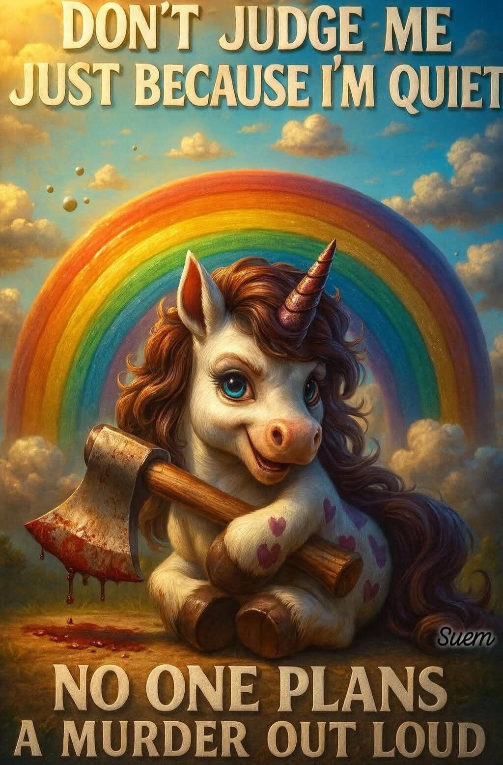 DON'T JUDGE ME JUST BECAUSE I'M QUIET
NO ONE PLANS A MURDER OUT LOUD