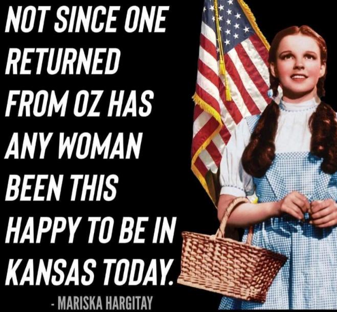 RETURNED FROM 0Z HAS ANY WOMAN BEENTHS HAPPY TOBEIN KANSAS TODAY MARISKA HARGITAY