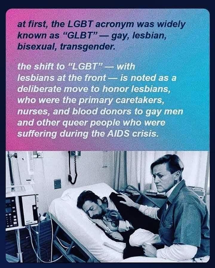 at first the LGBT acronym was widely known as GLBT gay lesbian bisexual transgender