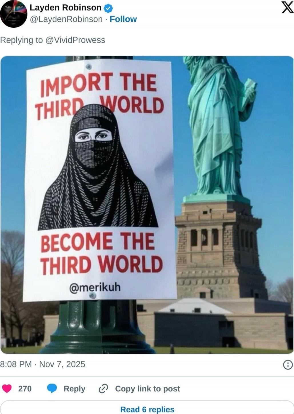 IMPORT THE THIRD WORLD
BECOME THE THIRD WORLD
@merikuh