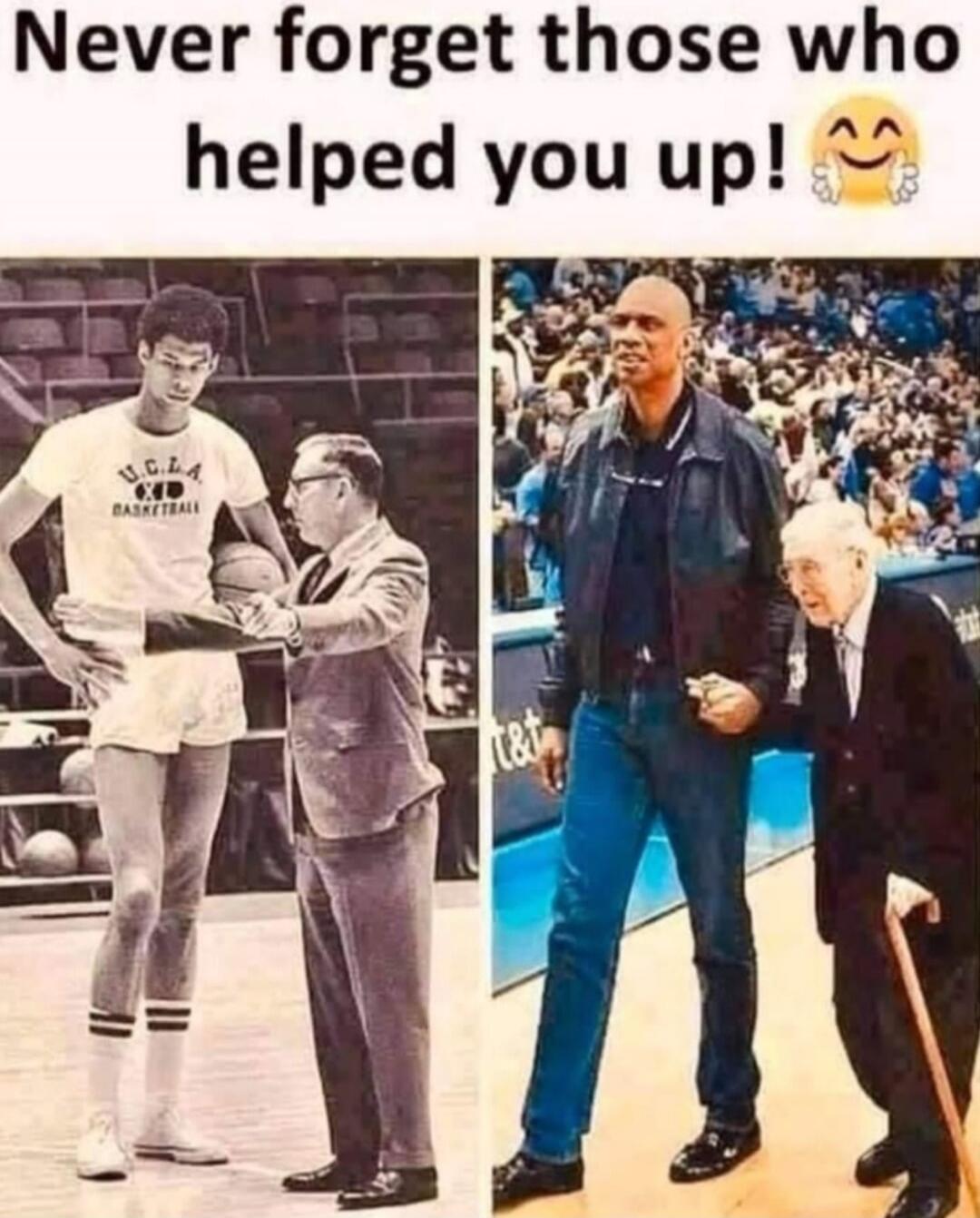 Never forget those who helped you up! 😊