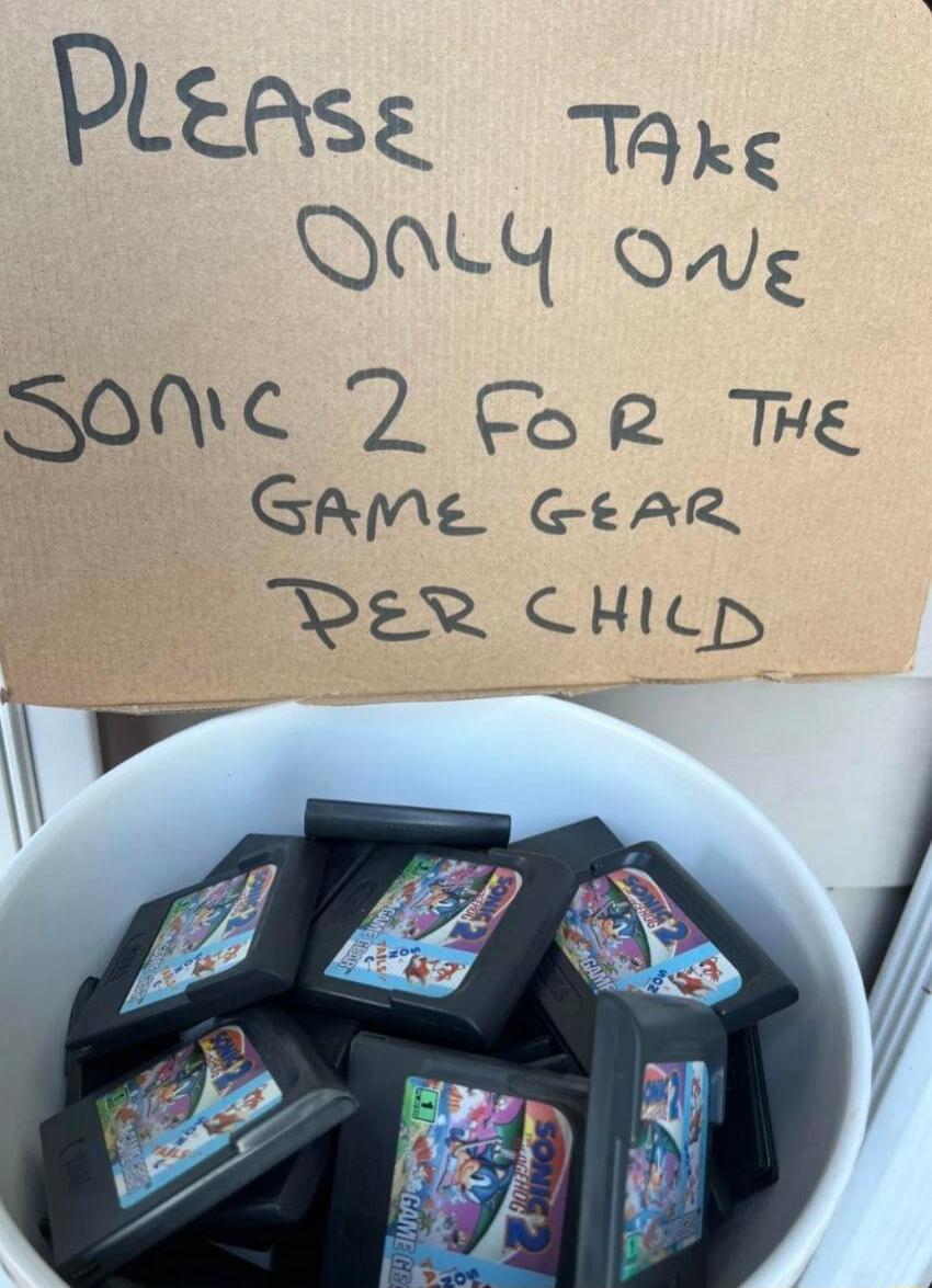 SONC 2 Cor THe GAME GEAR VER CHILD