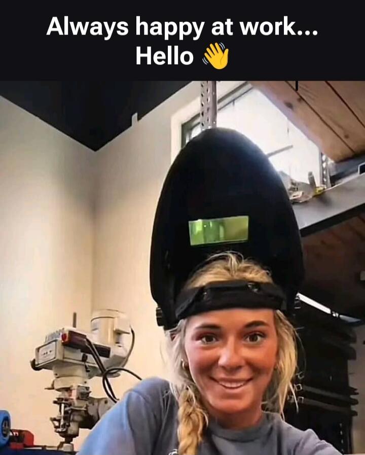 Always happy at work... Hello 👋