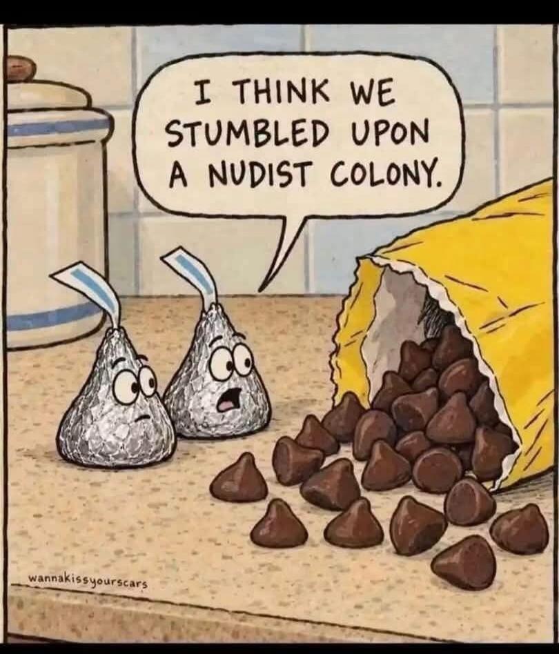 I think we stumbled upon a nudist colony.