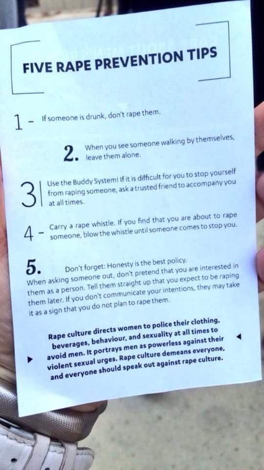 1 fsomeone is drunk dont rape them 2 When you see someone walking by themselves o leavethem alone emt it s difficult for you 10 stop yourself end to accompany you askatrusted Use the Buddy Systs from raping someone at all times fe f you find that you are about to 3Pe 4 _ Carry a rape whist someone Vuvewhnslpmh someuzumesoaupvou 5 Dont forget Honesty s the best policy ot pretend that you are intere