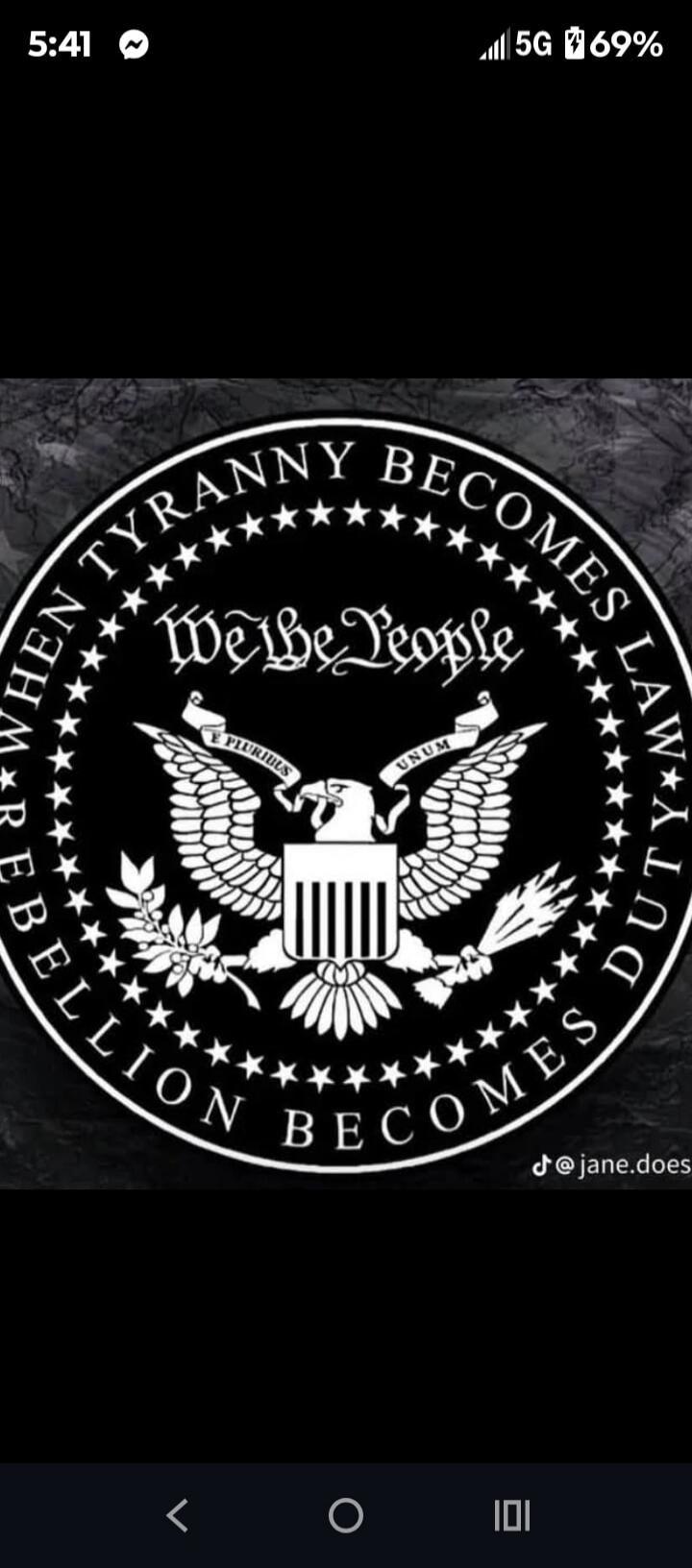 WHEN TYRANNY BECOMES LAW REBELLION BECOMES DUTY We the People E PLURIBUS UNUM