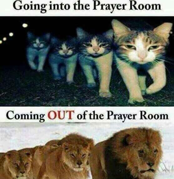 oing into the Prayer Room