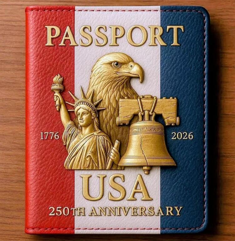 PASSPORT USA 1776 2026 250TH ANNIVERSARY
