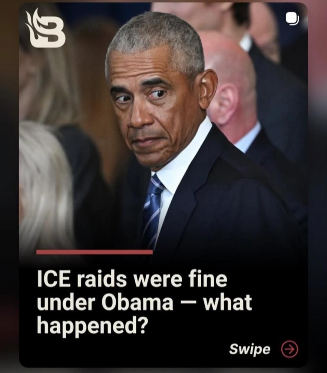 ICE raids were fine under Obama — what happened? Swipe