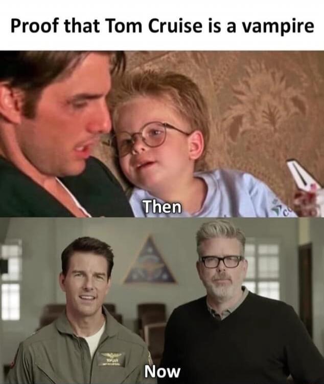 Proof that Tom Cruise is a vampire