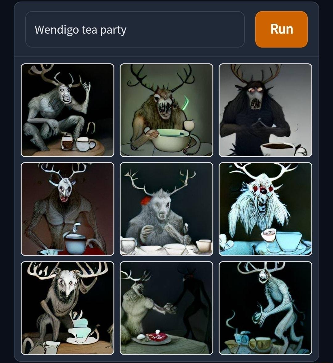 Wendigo tea party