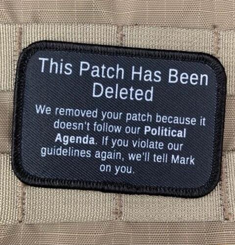 This Patch Has Been Deleted We removed your patch because it doesn't follow our Political Agenda. If you violate our guidelines again, we'll tell Mark on you.