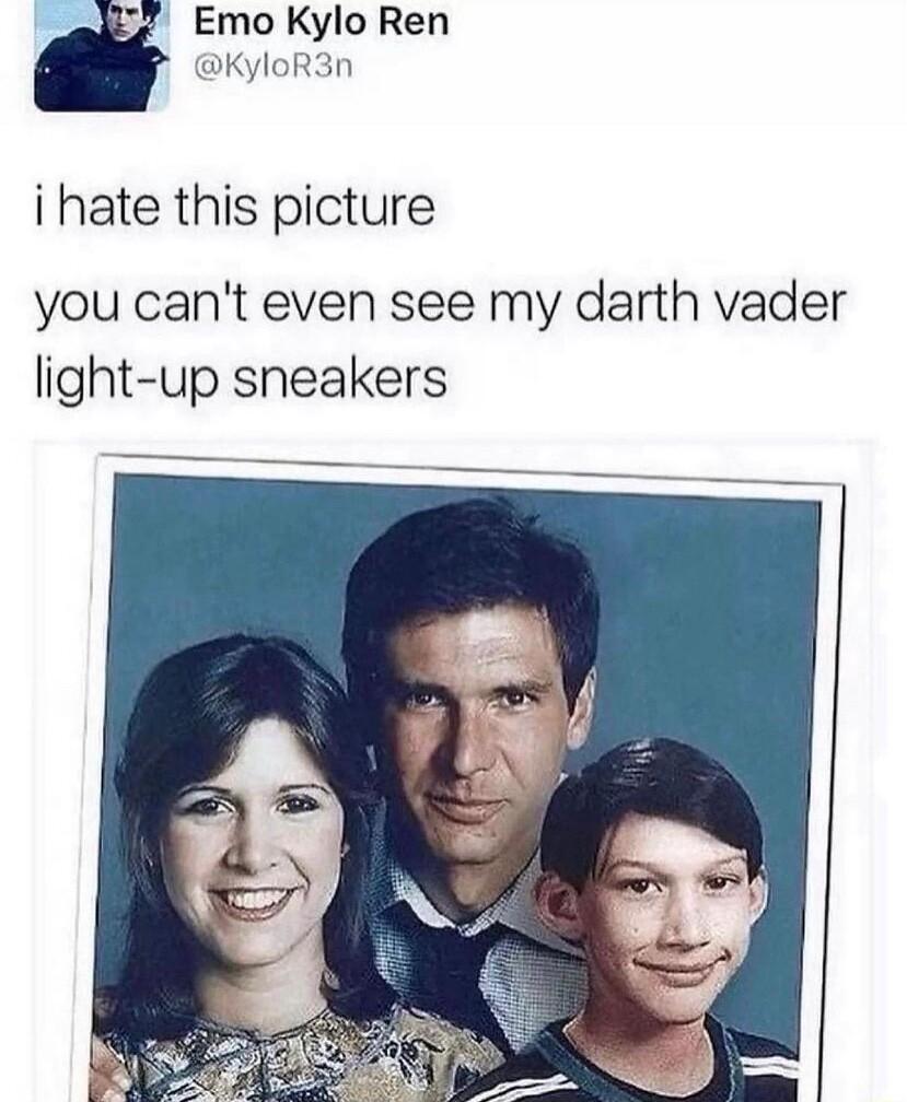 287 Emo Kylo Ren DKyloR3n i hate this picture you cant even see my darth vader light up sneakers