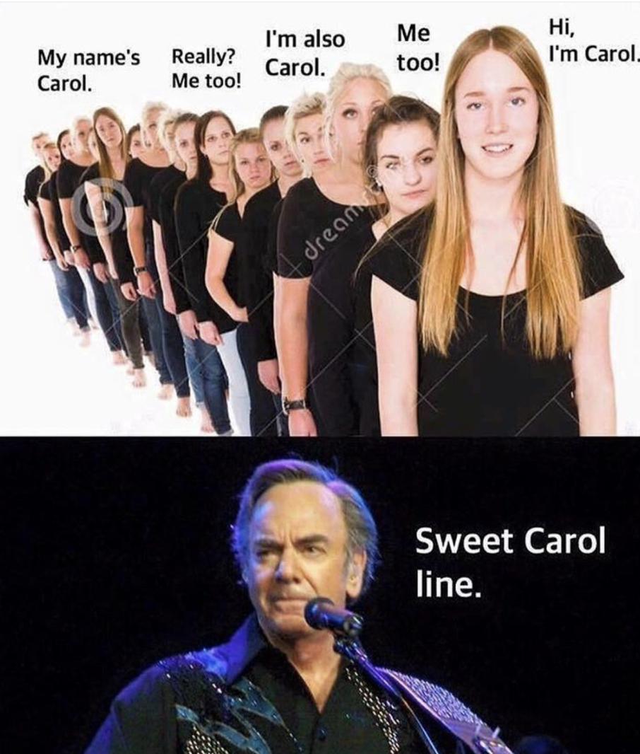 My names Carol Sweet Carol line