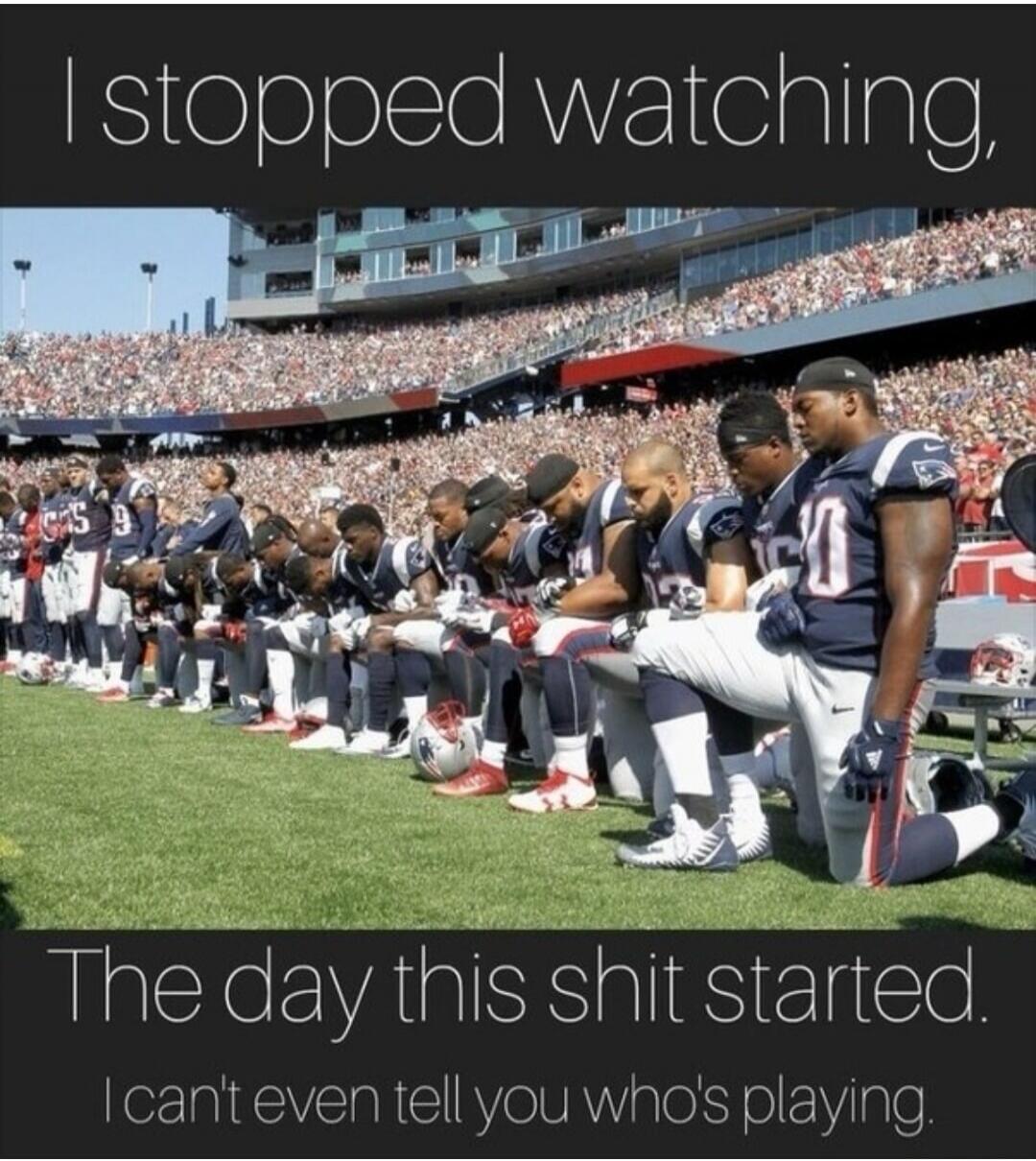 I stopped watching, The day this shit started. I can't even tell you who's playing.