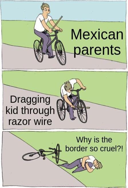 Dragging kid through WY krkazor wire Why is the border so cruel