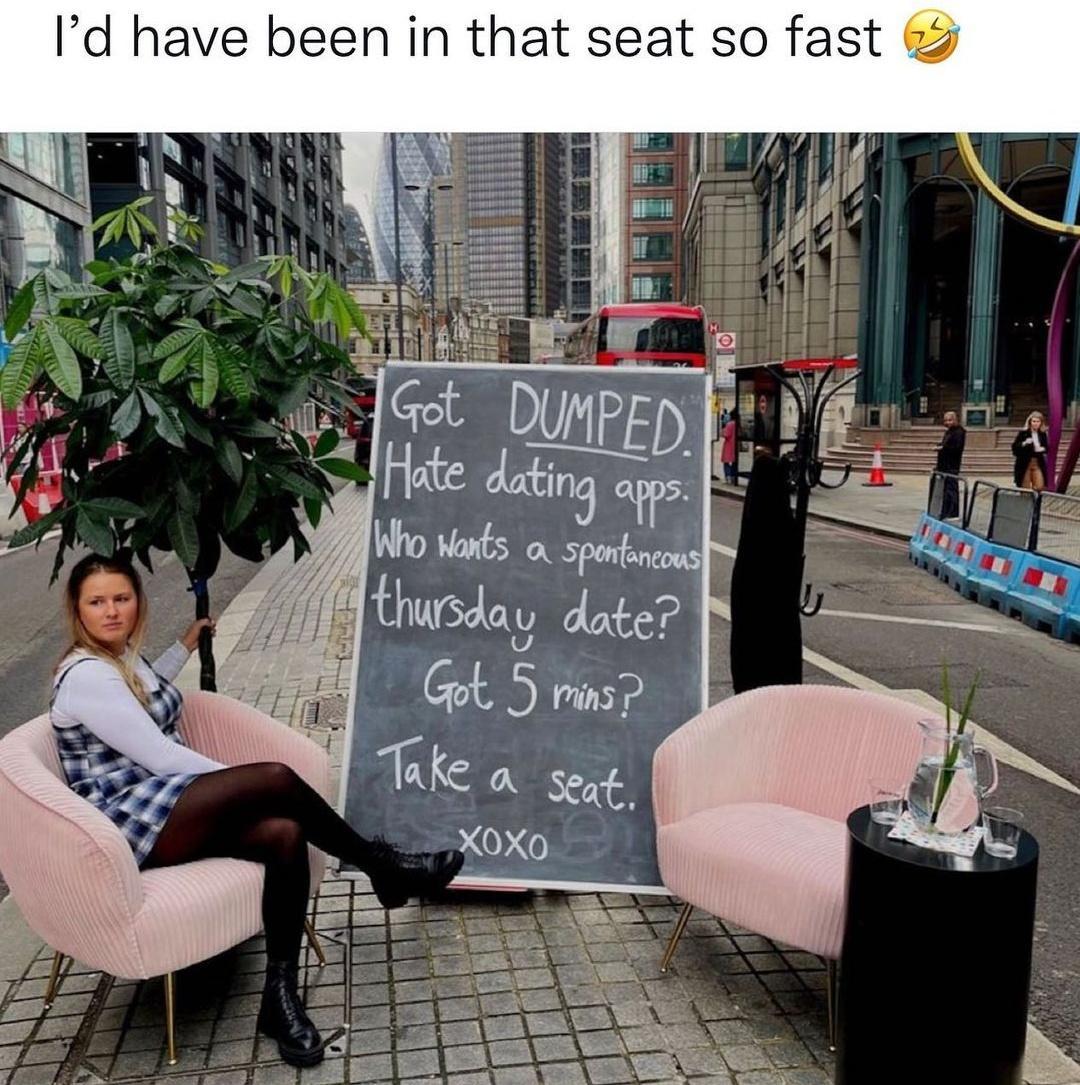 Id have been in that seat so fast