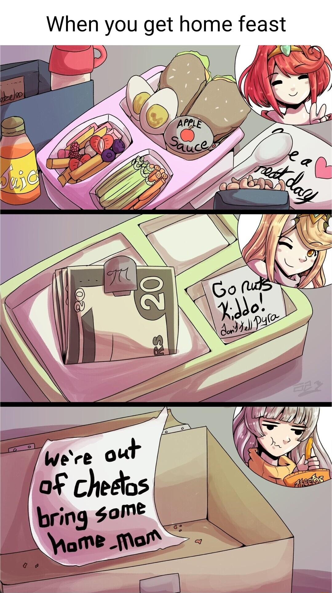 When you get home feast