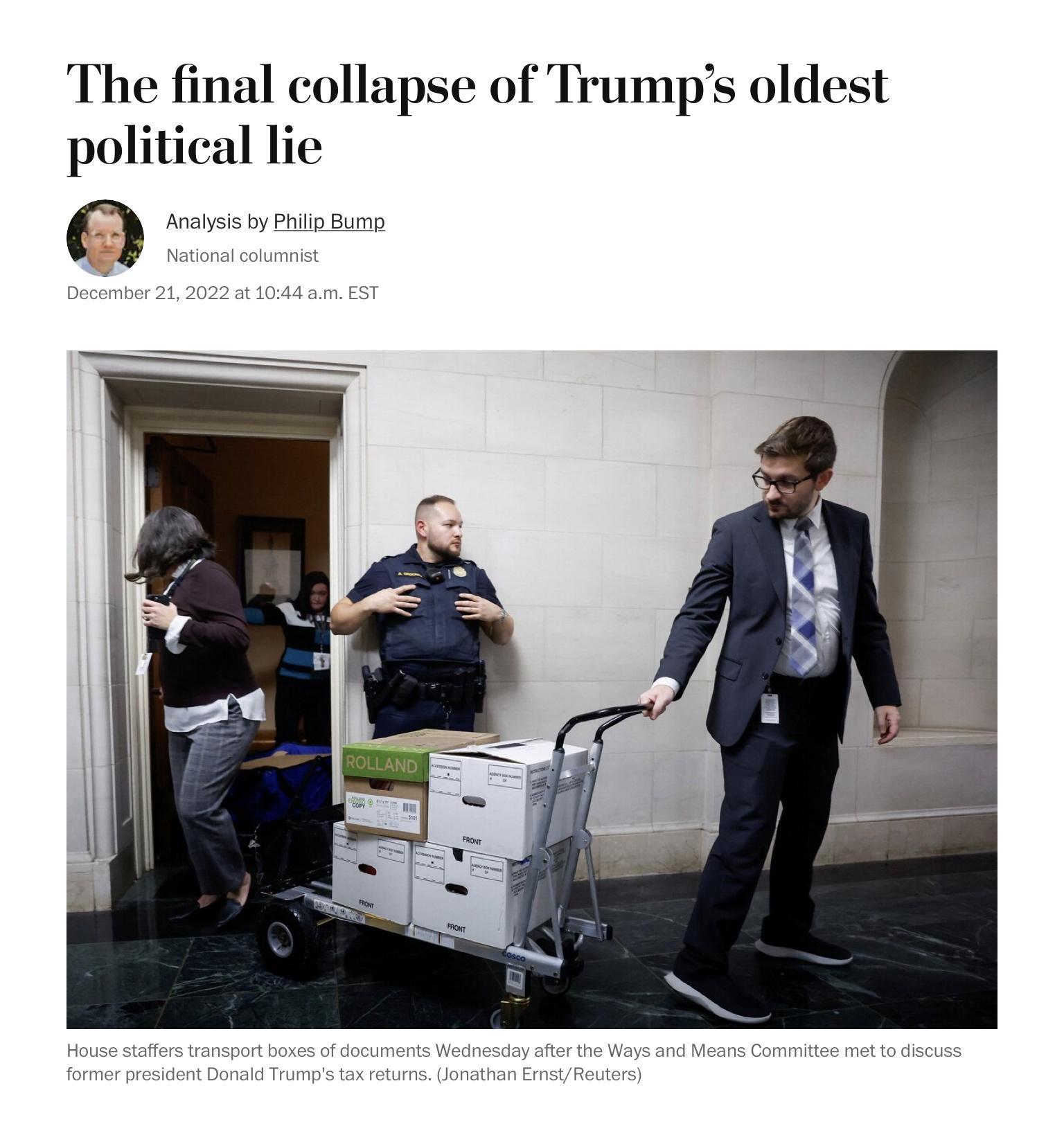 The final collapse of Trumps oldest political lie