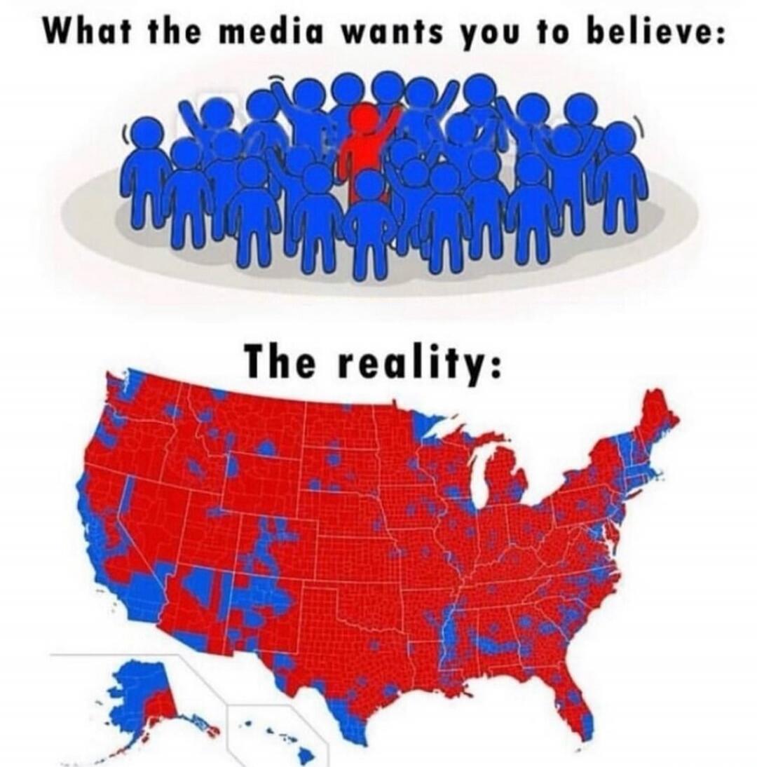 What the media wants you to believe: The reality: