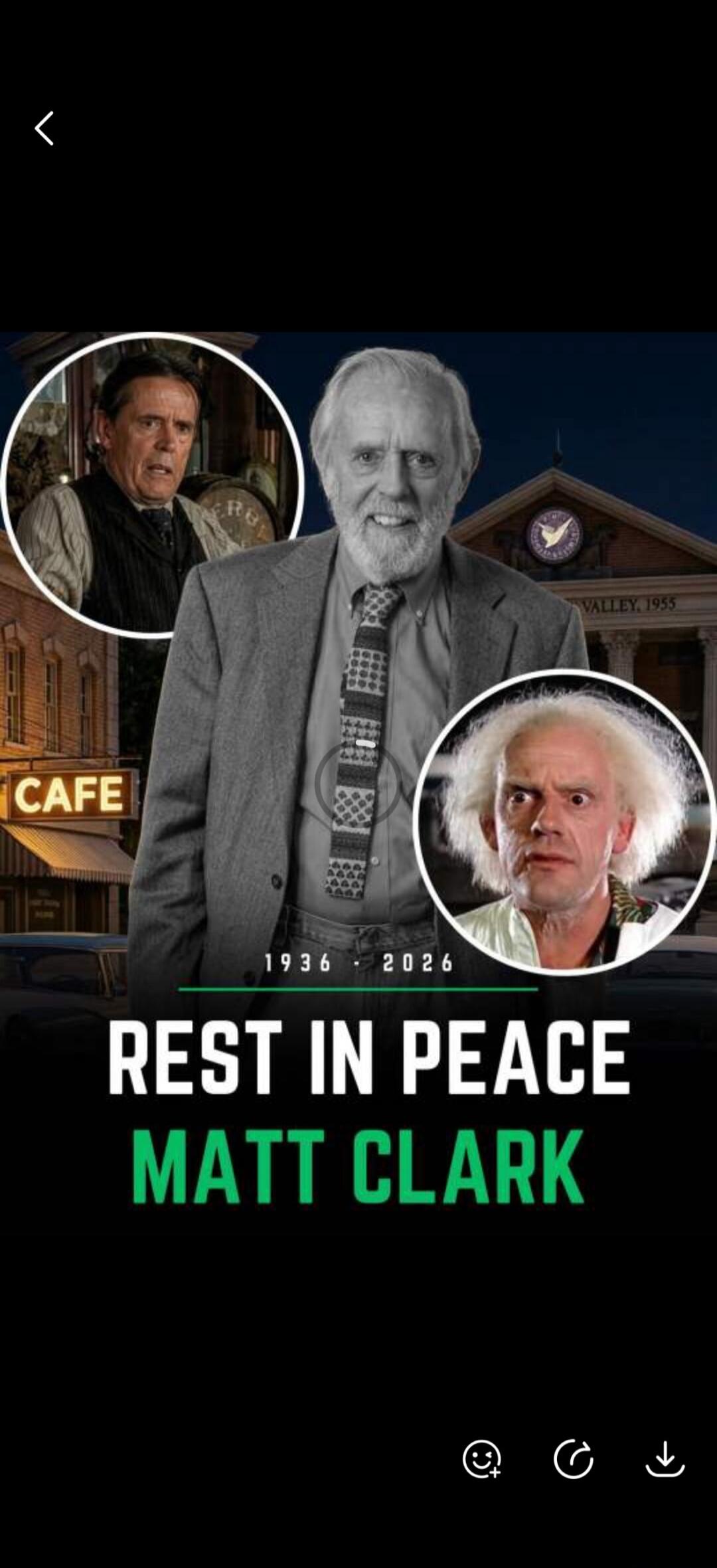 CAFE VALLEY, 1955 1936 - 2026 REST IN PEACE MATT CLARK