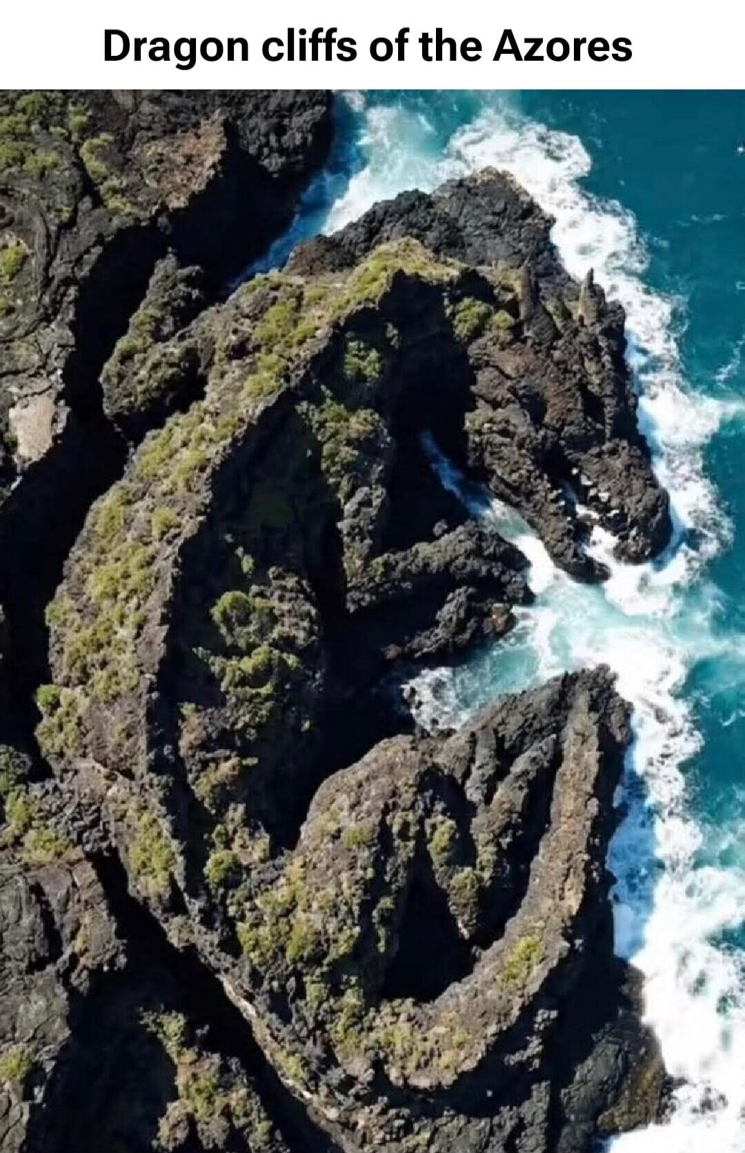 Dragon cliffs of the Azores