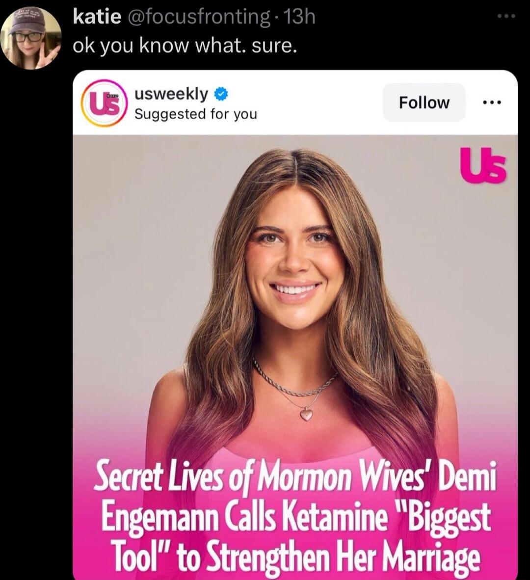 katie L r ok you know what sure usweekly Suggested for you