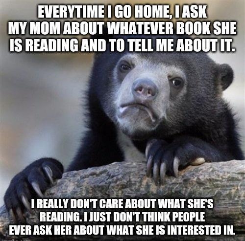L i READING I JUST DONT THINK PEOPLE ASK HER ABOUT WHAT SHE IS INTERESTED IN