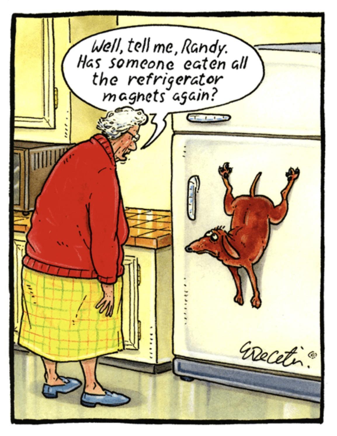 well tell me Randy Has someone eaten all the refnyerztor maghetr again