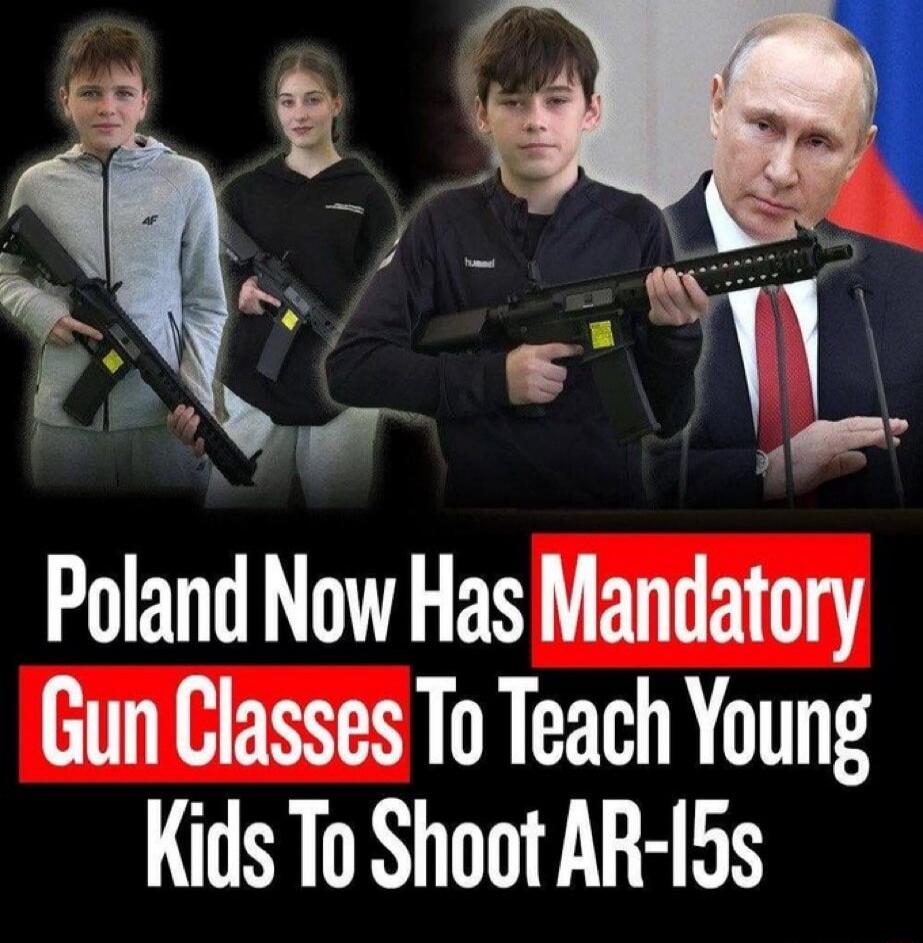 Poland Now Has Mandatory Gun Classes To Teach Young Kids To Shoot AR-15s