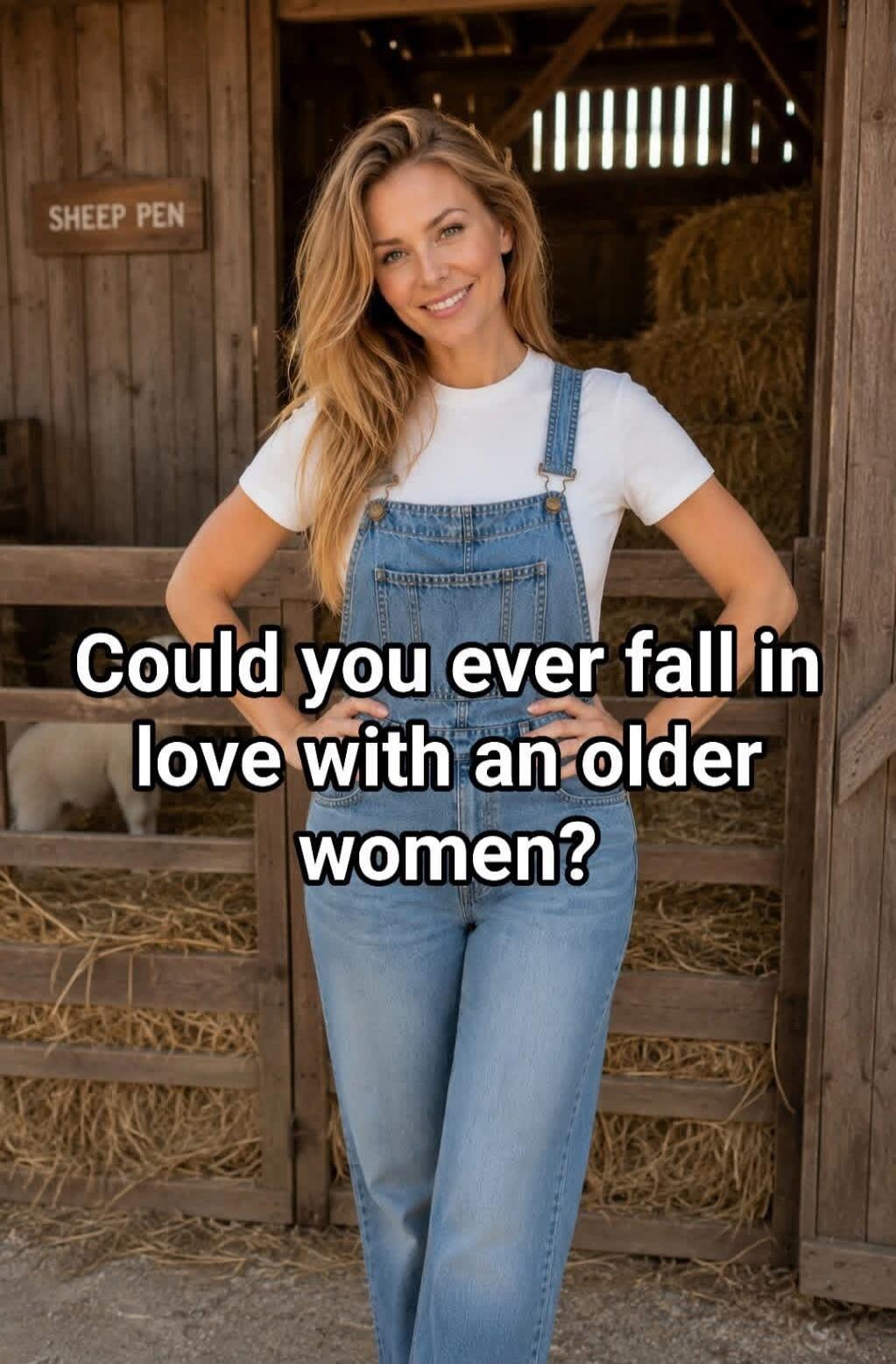 SHEEP PEN
Could you ever fall in love with an older women?