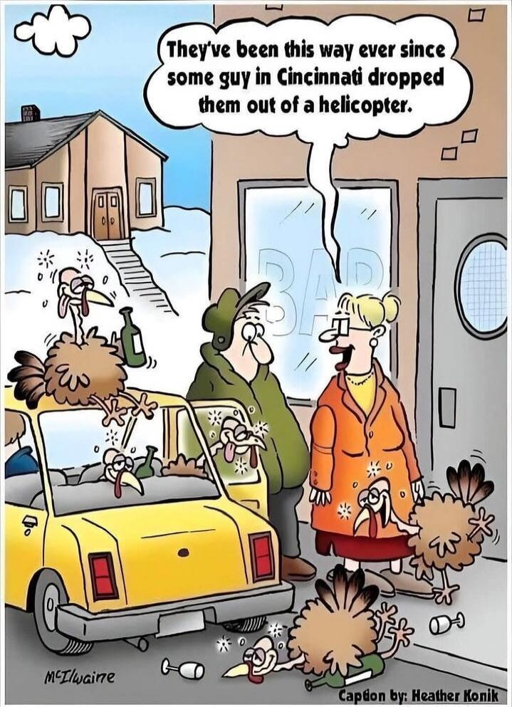 They've been this way ever since some guy in Cincinnati dropped them out of a helicopter.

MCIlwaine