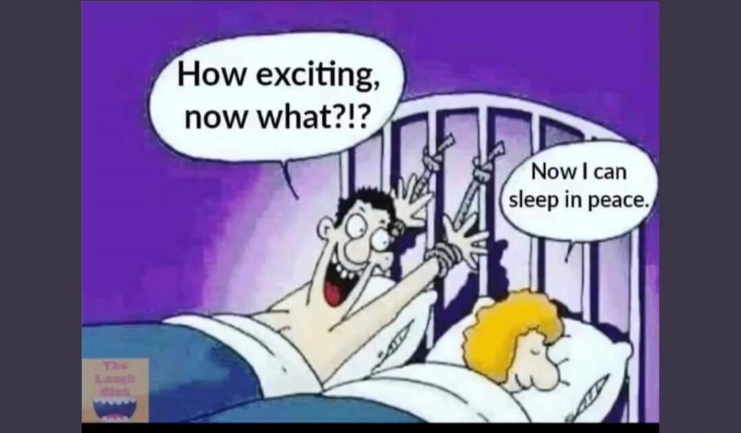 How exciting, now what?!? Now I can sleep in peace. The Laugh Club