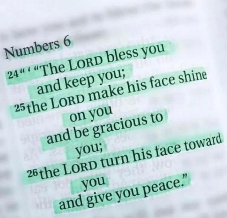Numbers 6 24 