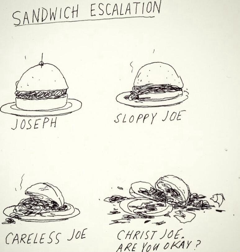 DWICH ESCALATION S CARELESS JOE CHRIST JOE ARE Vou OKAY P