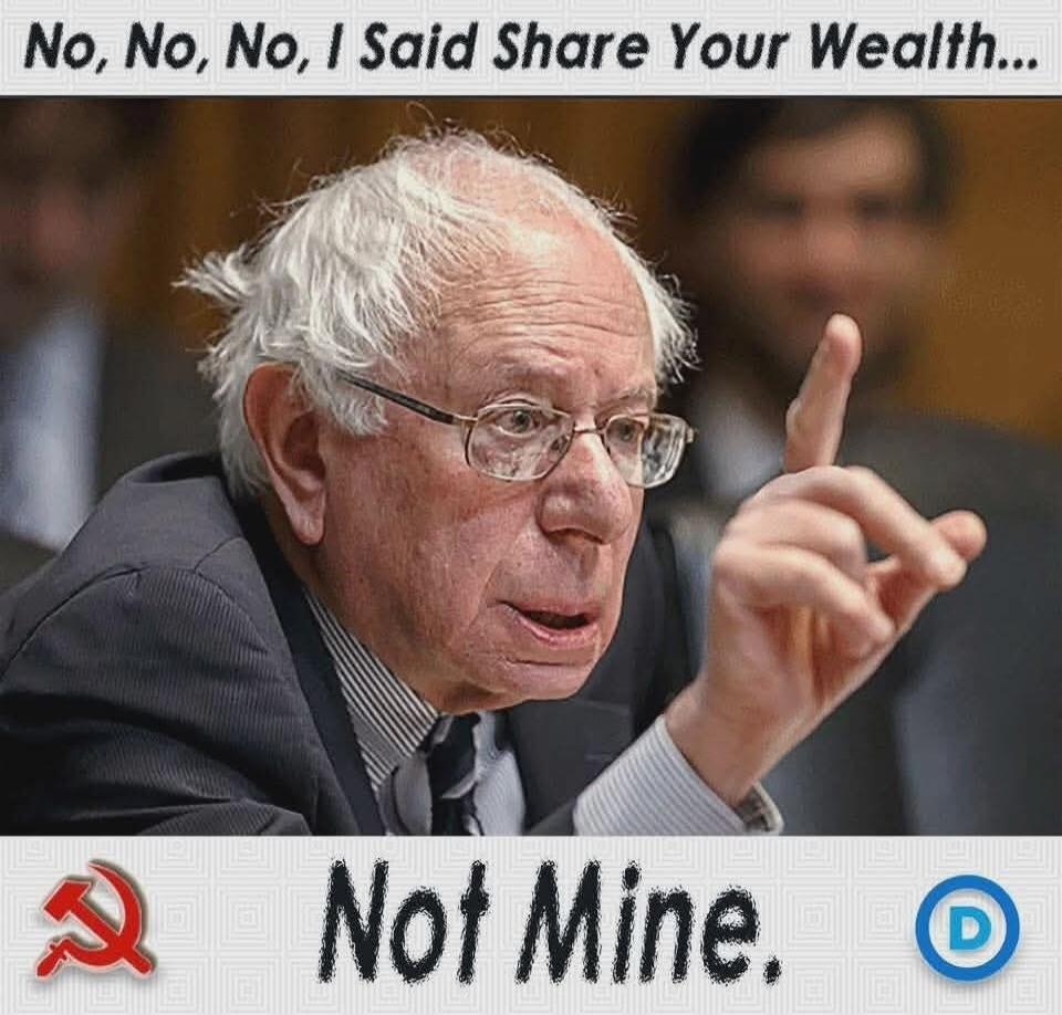 No, No, No, I Said Share Your Wealth... Not Mine.