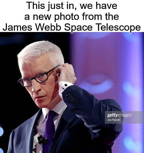This just in we have a new photo from the James Webb Space Telescope