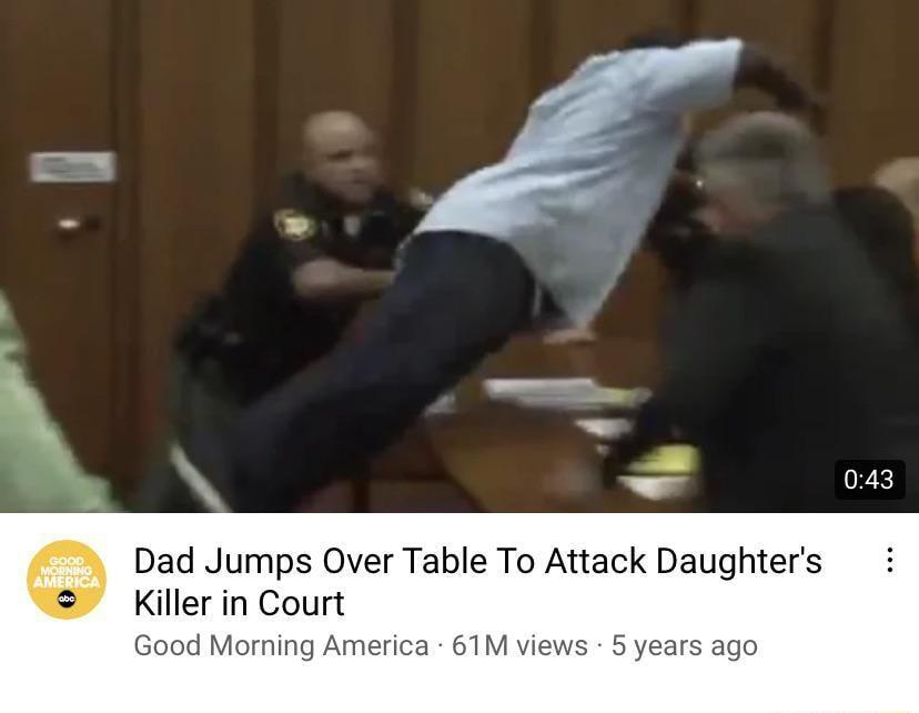 N ORK Dad Jumps Over Table To Attack Daughters Killer in Court Good Morning America 61M views 5 years ago