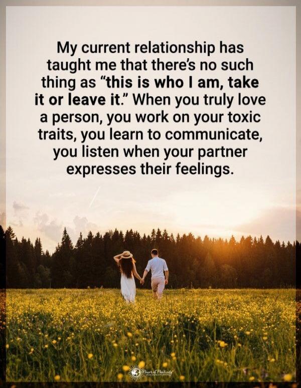 My current relationship has taught me that there's no such thing as 