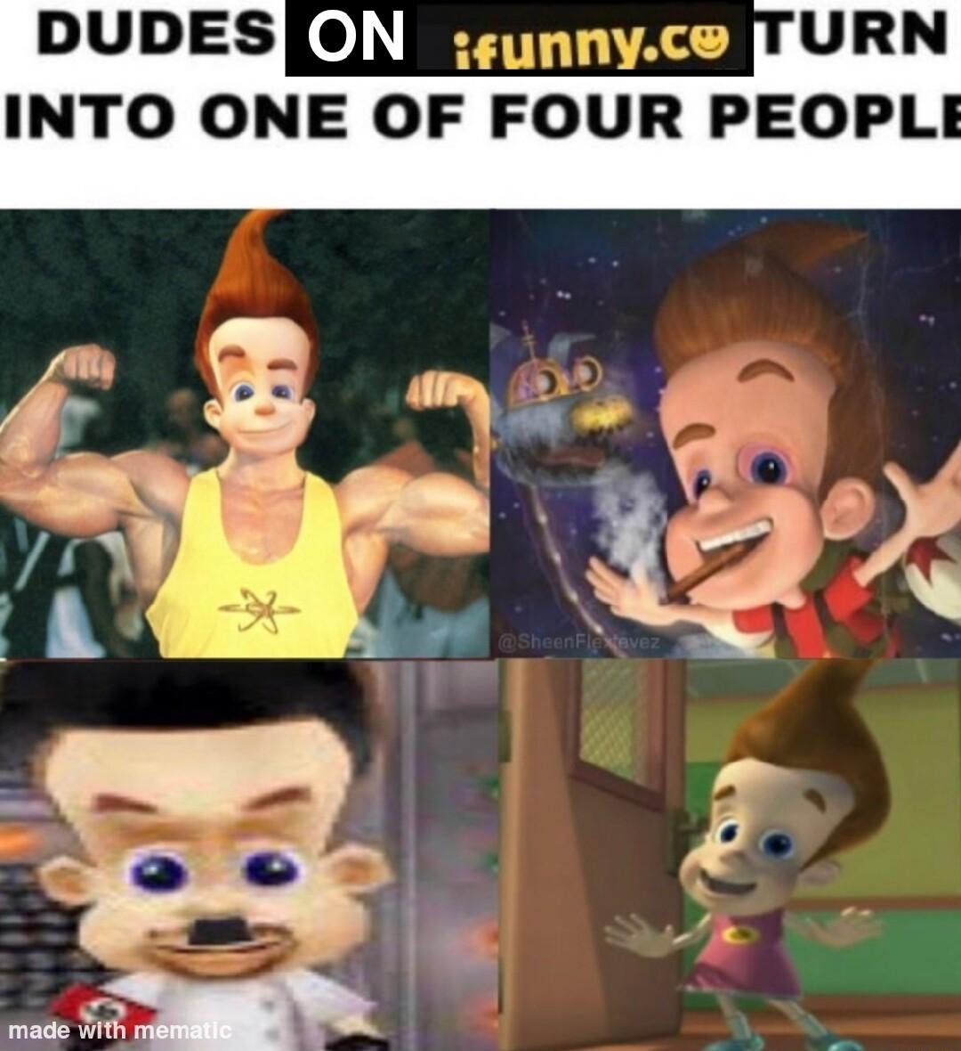 DUDES o JETIT INTO ONE OF FOUR PEOPLI