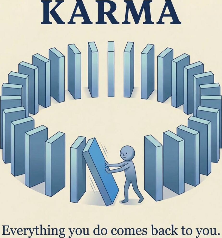 KARMA
Everything you do comes back to you.