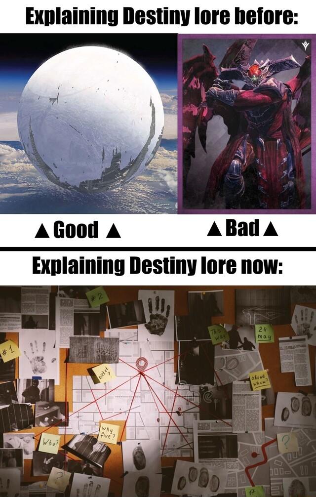 AGood A ABada Explaining Destiny lore now