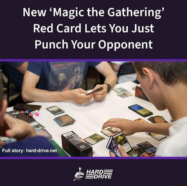 New Magic the Gathering Red Card Lets You Just Punch Your Opponent HARD 2